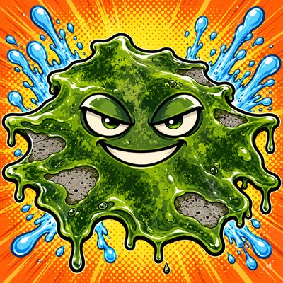 The Slick, an oily green algae villain